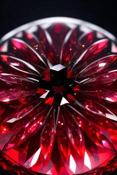 Ruby Crystal Close up Macro Shot Photo Texture Background Wallpaper