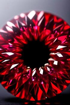 Ruby Crystal Close up Macro Shot Photo Texture Background Wallpaper