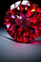 Ruby Crystal Close up Macro Shot Photo Texture Background Wallpaper
