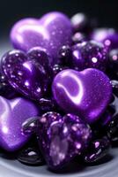 Purple Pearls Close up Macro Shot Photo Texture Background Wallpaper