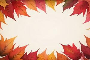 acuarela antecedentes para texto con otoño otoño hojas foto