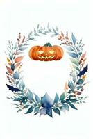 Halloween Watercolor Background photo