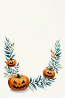 Halloween Watercolor Background photo