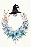 Halloween Watercolor Background photo