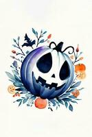 Halloween Watercolor Background photo