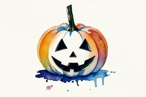 Halloween Watercolor Background photo