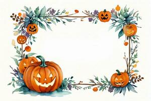 Halloween Watercolor Background photo