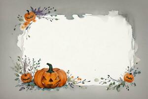 Halloween Watercolor Background photo