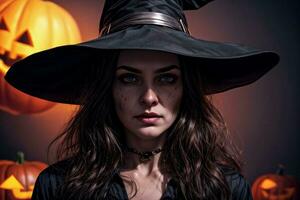 Photo portrait of the Halloween Witch