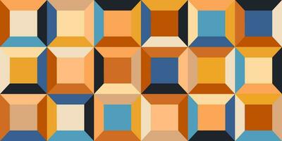 Geometric minimalistic mosaic seamless pattern. Abstract vector for web banner, business presentation, branding, card, invitation, poster, cover, textile print.