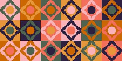 Geometric minimalistic mosaic seamless pattern. Abstract vector for web banner, business presentation, branding, card, invitation, poster, cover, textile print.