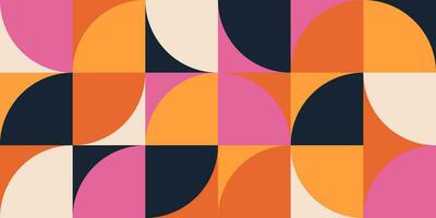 Geometric minimalistic mosaic seamless pattern. Abstract vector for web banner, business presentation, branding, card, invitation, poster, cover, textile print.