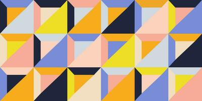 Geometric minimalistic mosaic seamless pattern. Abstract vector for web banner, business presentation, branding, card, invitation, poster, cover, textile print.