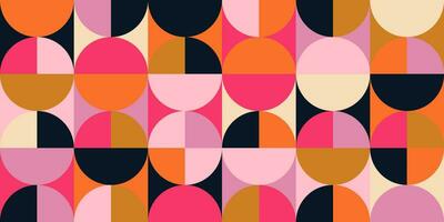 Geometric minimalistic mosaic seamless pattern. Abstract vector for web banner, business presentation, branding, card, invitation, poster, cover, textile print.