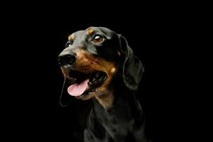 Portrait of a lovely Dachshund photo