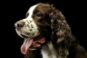 Portrait of an adorable English Cocker Spaniel photo