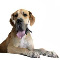 Studio shot of an adorable Great Dane photo