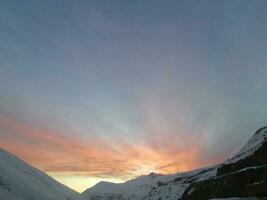 sunset in tehran photo