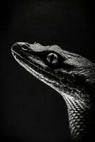 snake cobra studio silhouette photo black white vintage backlit portrait motion contour tattoo