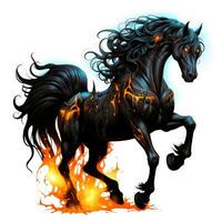 horse rider reaper death Halloween illustration scary horror design tattoo vector fantasy photo