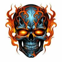 skull eyes Halloween illustration scary horror design tattoo vector isolated sticker fantasy photo