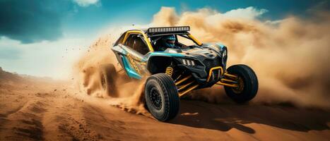 offroad buggy car professional photo smoke dynamic in motion track sport speed photography