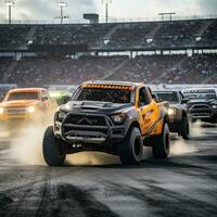 chevrolet pickup drifting car professional photo smoke dynamic in motion track speed photography