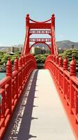 japan zen bridge landscape panorama view photography Sakura flowers pagoda peace silence tower wall photo