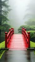 japan zen bridge landscape panorama view photography Sakura flowers pagoda peace silence tower wall photo