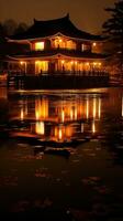 japan zen temple todai landscape panorama view photography Sakura flowers pagoda peace silence photo