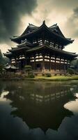 japan zen temple todai landscape panorama view photography Sakura flowers pagoda peace silence photo