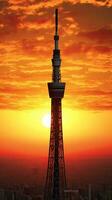 Japón zen tokio televisión torre paisaje panorama ver fotografía sakura flores pagoda paz silencio foto