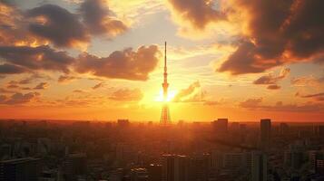 japan zen tokyo tv tower landscape panorama view photography Sakura flowers pagoda peace silence photo