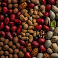 pistachios nuts beans peas perfectly connected photo pattern poster decor wallpaper design