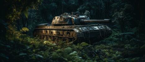 tank panzer military gun post apocalypse landscape game wallpaper photo art illustration rust