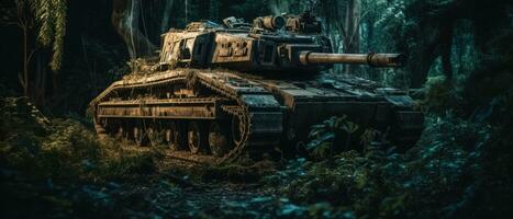 tank panzer military gun post apocalypse landscape game wallpaper photo art illustration rust