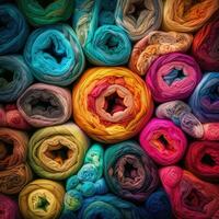 thread rolls colorful palette background fashion hindu vibrant figure dust makeup drawing photo