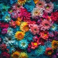 chrysanthemum flowers hobby rainbow colorful palette background fashion vibrant figure photography photo