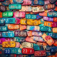 number plates hobby rainbow colorful palette background fashion vibrant figure makeup photography photo