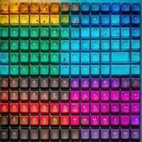 keyboard keycaps colorful palette background fashion hindu vibrant figure dust makeup drawing photo