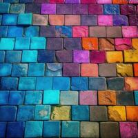 tiles glazed colorful palette background fashion hindu vibrant figure dust makeup drawing photo