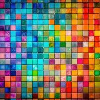 tiles glazed colorful palette background fashion hindu vibrant figure dust makeup drawing photo