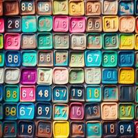 number plates hobby rainbow colorful palette background fashion vibrant figure makeup photography photo