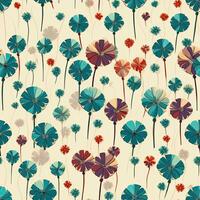 seamless pattern floral scrapbooking sheet design pastel print painting watercolor photo