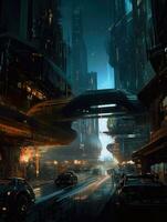 night city street ghostpunk landscape city mystic poster alien steampunk wallpaper fantastic movie photo