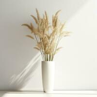 floor vase dried flowers modern Scandinavian interior furniture minimalism studio photo