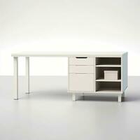 table with drawers modern Scandinavian interior furniture minimalism wood light studio photo