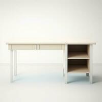 table with drawers modern Scandinavian interior furniture minimalism wood light studio photo