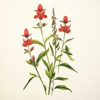 flores detallado acuarela pintura Fruta vegetal clipart botánico realista ilustración foto