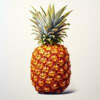 ananas detallado acuarela pintura Fruta vegetal clipart botánico realista ilustración foto